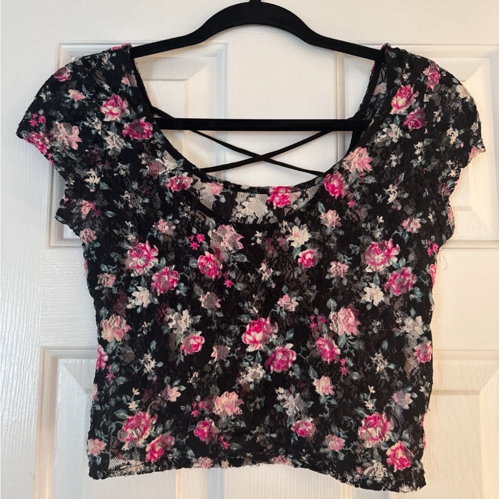 Floral crop top